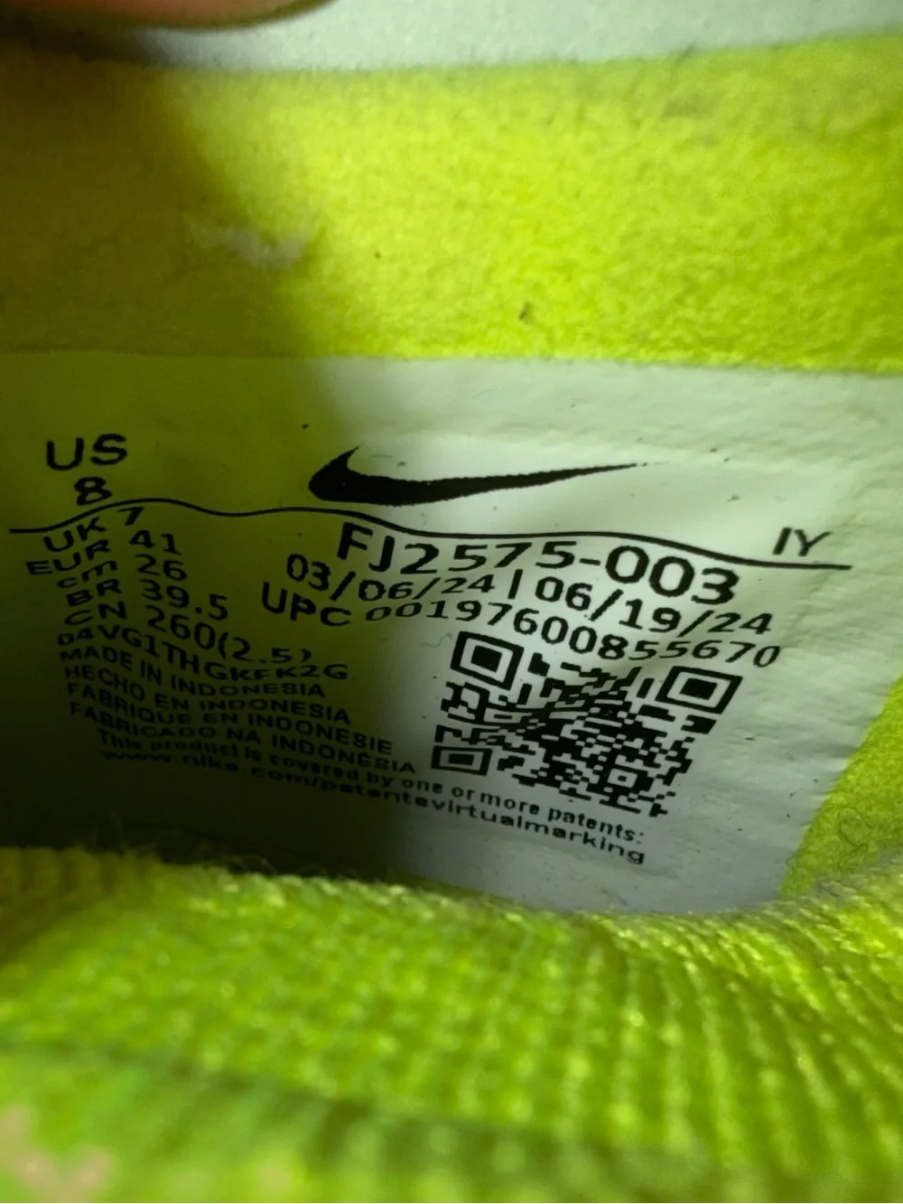 Nike PRO Phantom Luna 2 Pro FG Mad Voltage Soccer Cleats Men’s 8 FJ2575-003